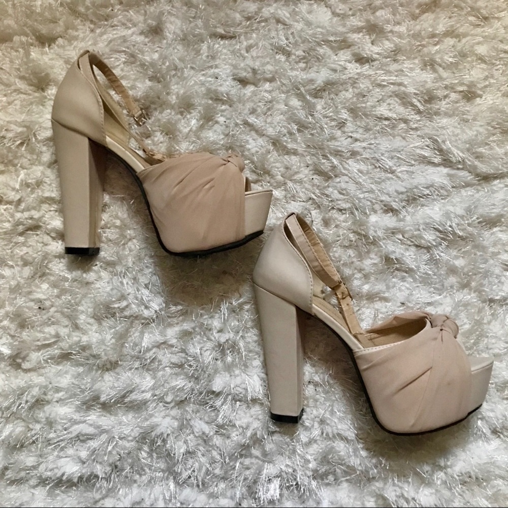 Nude Platform Sandals